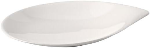 Villeroy und Boch Flow Brotteller, Premium Porzellan, 20 x 17 cm