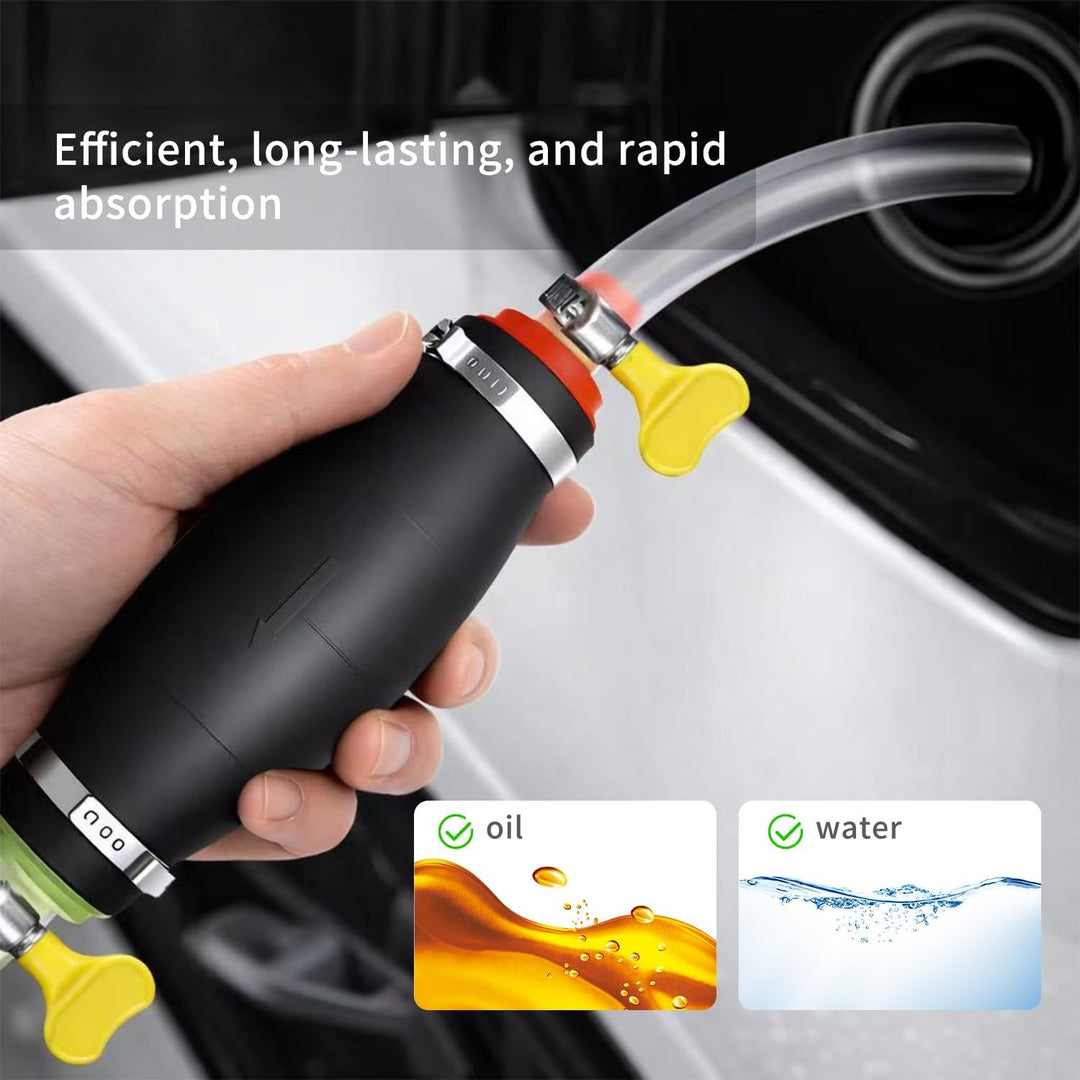 Handpumpe Wasser XL Schlauchpumpe Absaugpumpe mit 2.5m PVC-Schlauch Schlauchschellen und Flüssigkeit