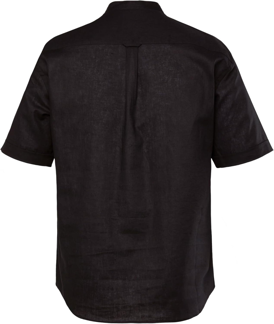JP 1880 Herren, Halbarm, Leinenmix, Stehkragen, Modern Fit Hemd XL Schwarz, XL Schwarz