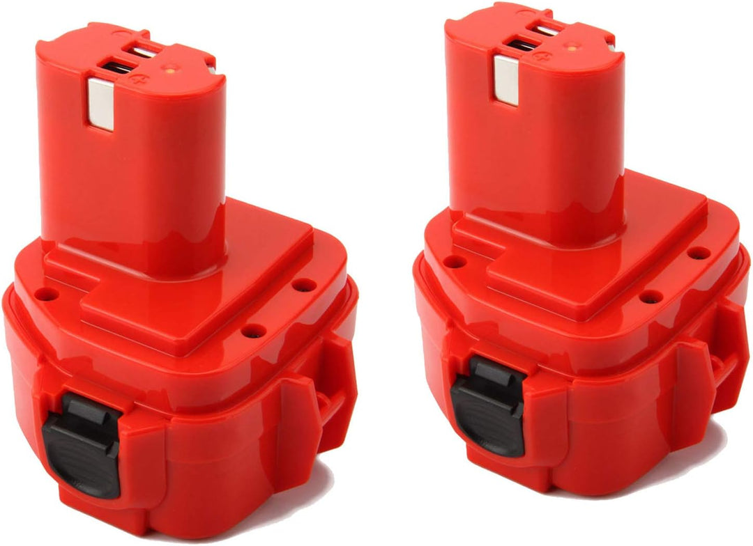 2Stück Shentec 12V 4.5Ah Ni-MH Ersatzakku für Makita Akku 1220 1222 PA12 1233S 1234 1233 1235 1235B