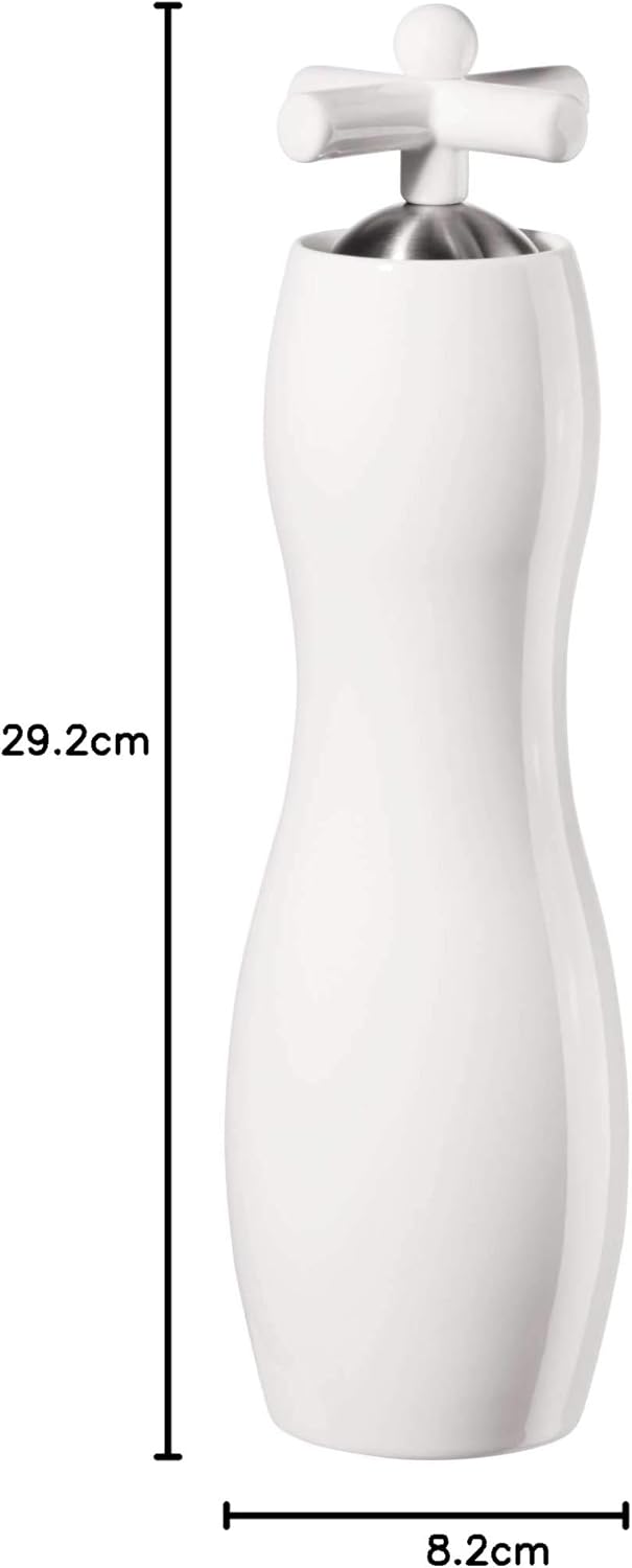 ASA 10390017 Salz- & Pfefferstreuer, Porzellan, 29,2cm, Weiss