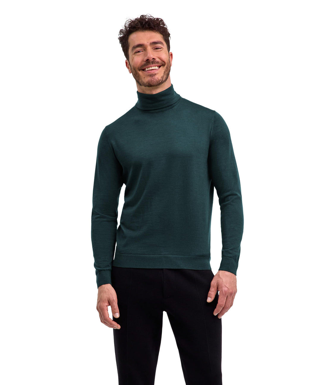 FALKE Herren Basic Roll Neck Rollkragen Pullover elegant klassisch für Business und Freizeit mit Rol