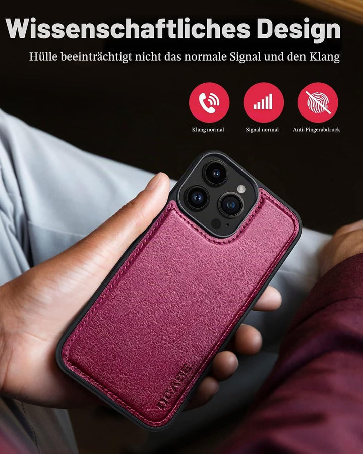 OCASE Hülle iPhone 14 Pro Max [Abnehmbare magnetische Hülle] [Kabelloses Laden] [Displayschutz] [Kar