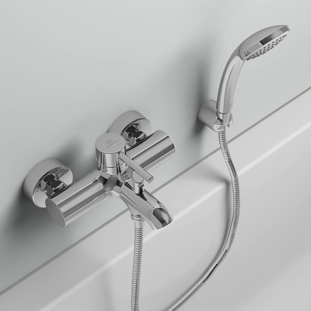 Ideal Standard BC199AA Ceraline Badearmatur Aufputz Chrom Wanne Aufputz, Chrom Wanne Aufputz
