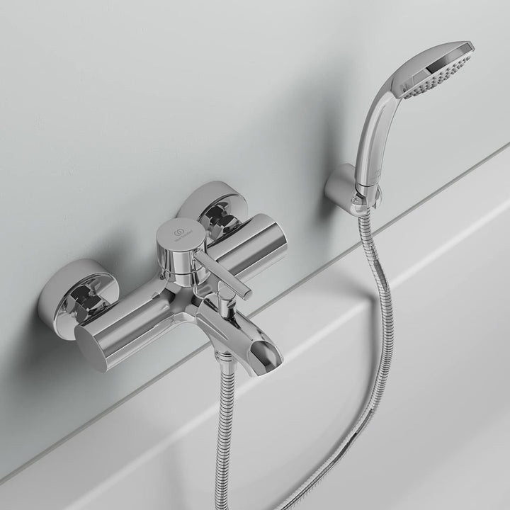 Ideal Standard BC199AA Ceraline Badearmatur Aufputz Chrom Wanne Aufputz, Chrom Wanne Aufputz