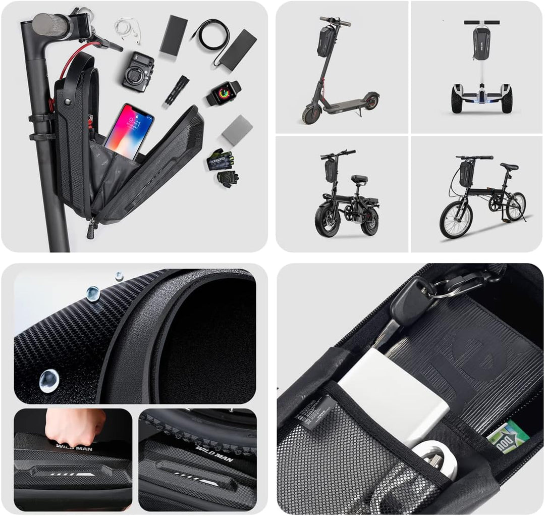 liebfit Lenkertasche wasserdicht mit Tragegriff für E-Scooter Elektroroller Xiaomi Mi Ninebot NIU JO