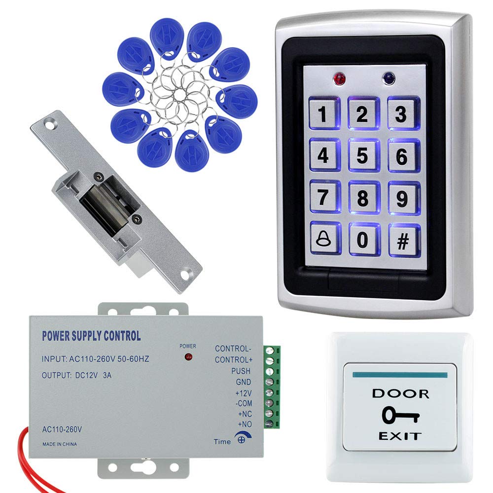 OBO HANDS Komplettes Zugangskontrollsystem Set Metall Controller 1000 Tastatur + 12V NC Elektroschlo