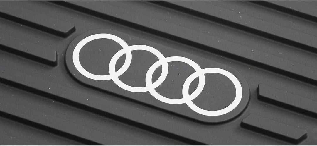 Audi 85H061180 Gepäckraumschale Kofferraumschale Kofferraumeinlage Schutzmatte, schwarz, mit Audi Ri