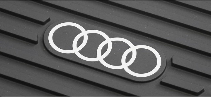 Audi 85H061180 Gepäckraumschale Kofferraumschale Kofferraumeinlage Schutzmatte, schwarz, mit Audi Ri