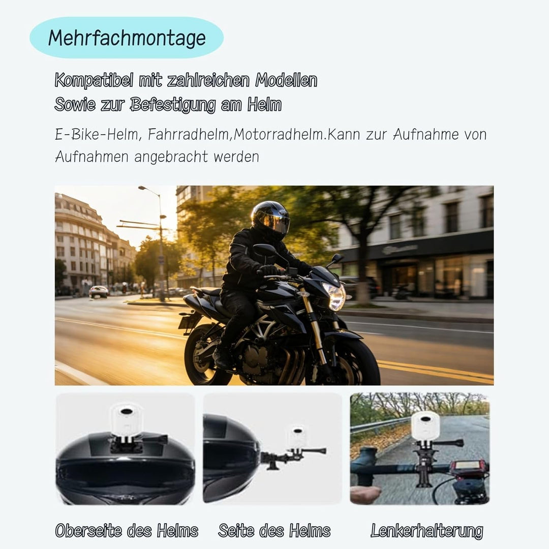TKMARS 4K Mini Action Cam Wasserdicht Bodycam Körperkamera Mini Helmkamera Reiten 30 Meter Wasserdic