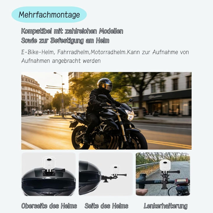 TKMARS 4K Mini Action Cam Wasserdicht Bodycam Körperkamera Mini Helmkamera Reiten 30 Meter Wasserdic