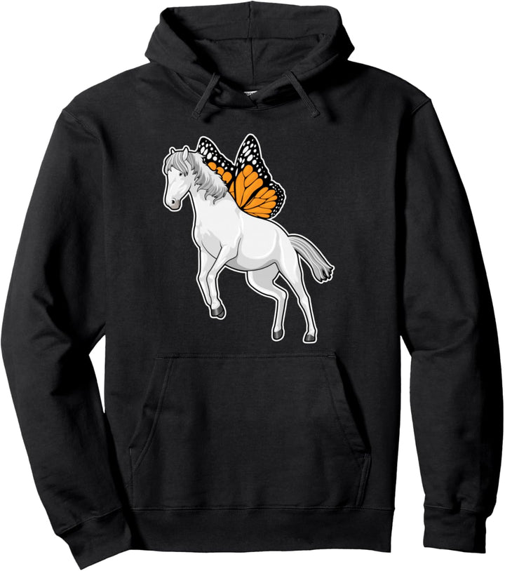 Pferd Flügel Pullover Hoodie