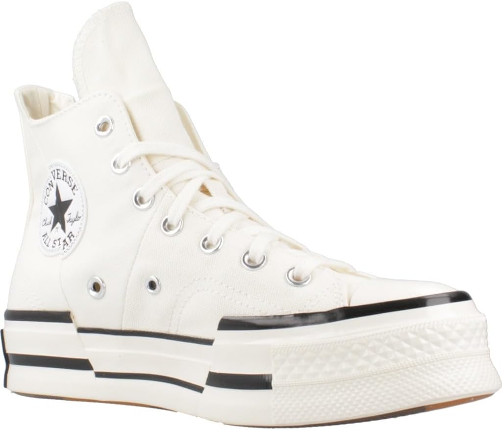 Converse Damen Chuck 70 High Embroidered Lips 38 EU Cremefarben, 38 EU Cremefarben