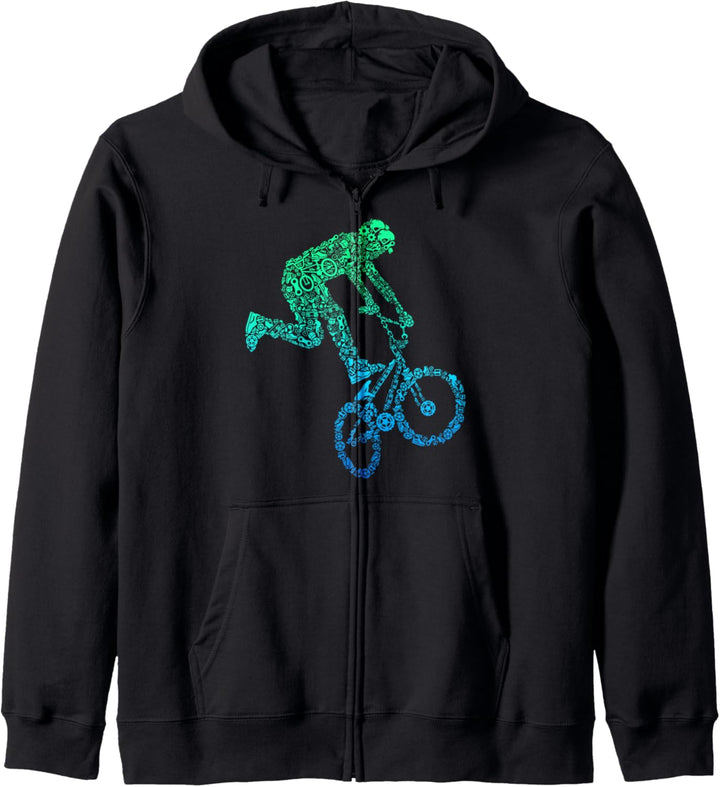 BMX Stunt Dirt Bike Freestyle Fahrer Jungen Kinder Kapuzenjacke