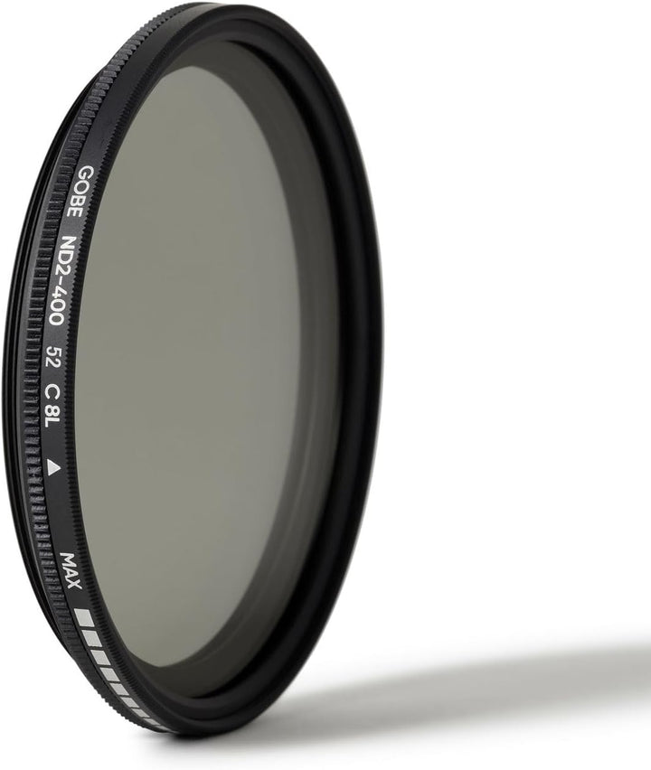 Gobe NDX 52 mm Variabler Graufilter ND2-400 ND Filter 52mm, 52mm