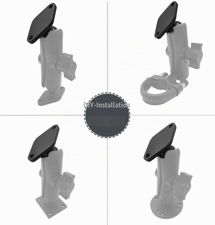 Ram Mount Arm Handyhalter Fahrrad Kugelkopf Wandhalterung Diamant Base 2 Stck 1" Handyhalterung zum
