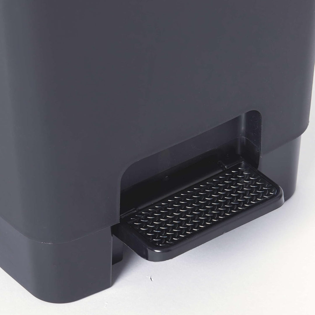 Sundis Flat Bin, Mülleimer 40l mit Pedal,aus recyceltem Kunststoff, rechteckig, mit Henkeln zum Aufh