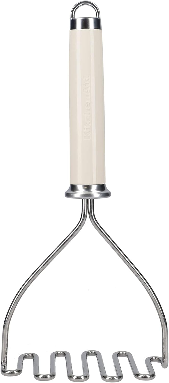 KitchenAid Kartoffelstampfer, Küchenutensil aus Edelstahl – Almond Creme Mandelcreme, Mandelcreme