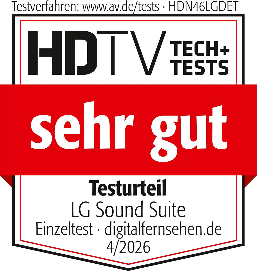 LG Sound Suite Subwoofer W7 (220 Watt) mit Dolby Atmos FlexConnect-Technologie (8-Zoll-Treiber, WLAN