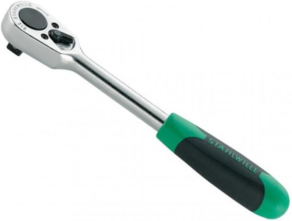 STAHLWILLE 512 | 1/2“ Ratsche mit 36 Zähnen, umschaltbar | Länge 265,5 mm | extrem robust | ergonomi