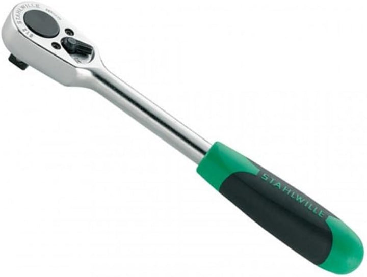 STAHLWILLE 512 | 1/2“ Ratsche mit 36 Zähnen, umschaltbar | Länge 265,5 mm | extrem robust | ergonomi