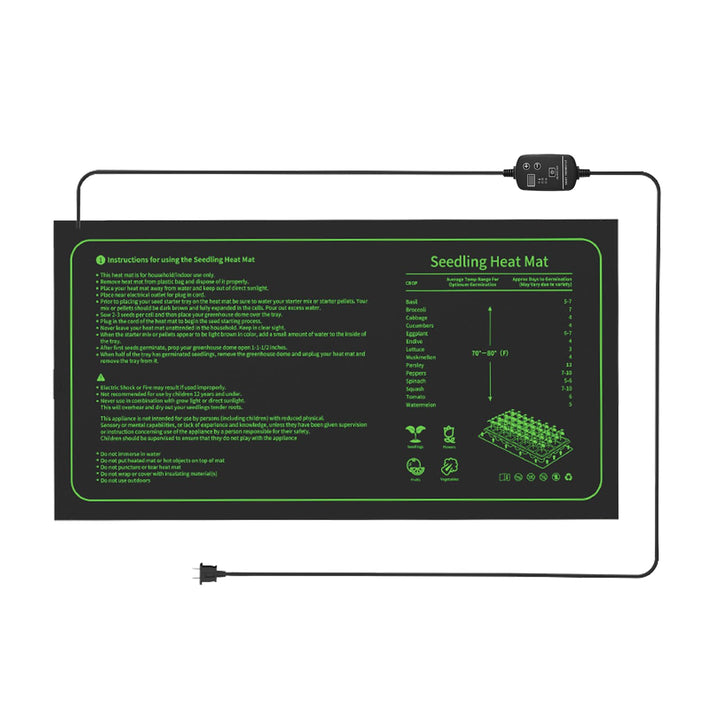Heizmatte Pflanzen mit Thermostat, Wärmematte für Sämling Germination und Haustier, Heizkissen Amphi