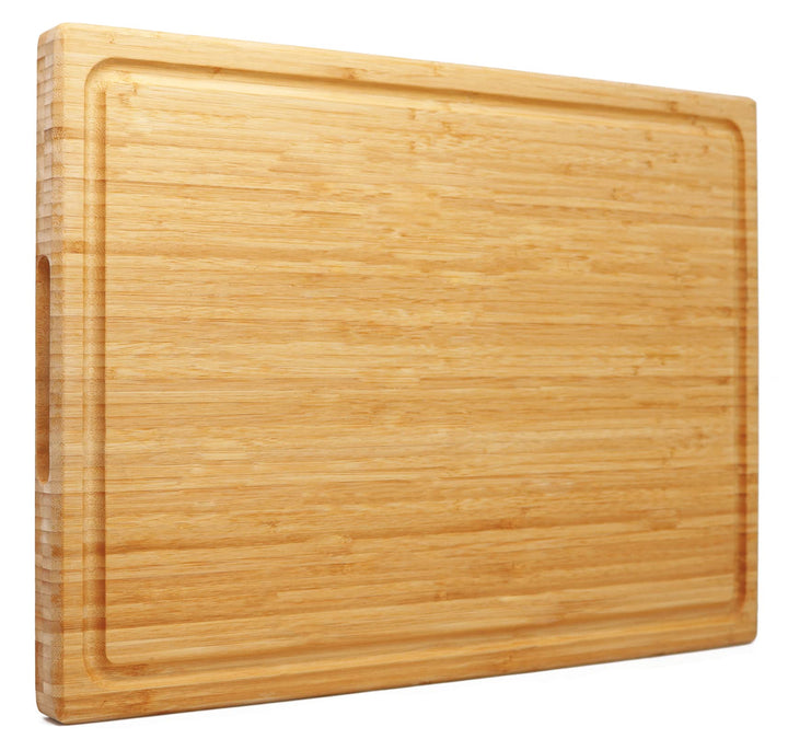 Extra grosses XXXL Bambus-Schneidebrett, 61 x 40.6 x 3.2 cm, zum Schneiden von Truthahn, Fleisch, Ge