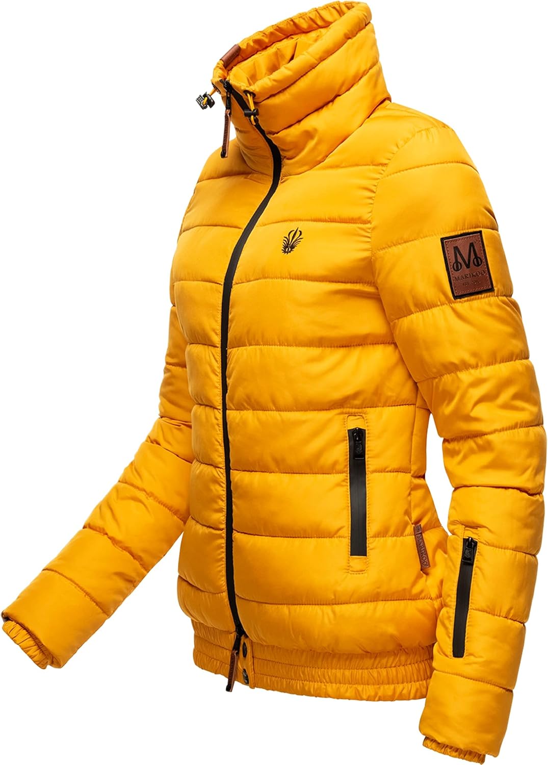 MARIKOO Damen Winter Steppjacke Poison XS-XL XS Gelb, XS Gelb