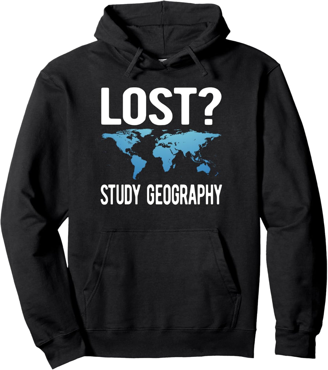 Lustige Geographie Lehrer - Lost Study Geographie Pullover Hoodie