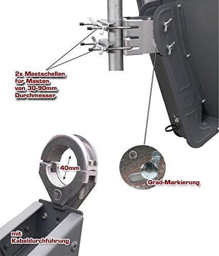 Sat Antenne Gibertini "SE-Profi-Serie" 85cm ALU - weiss