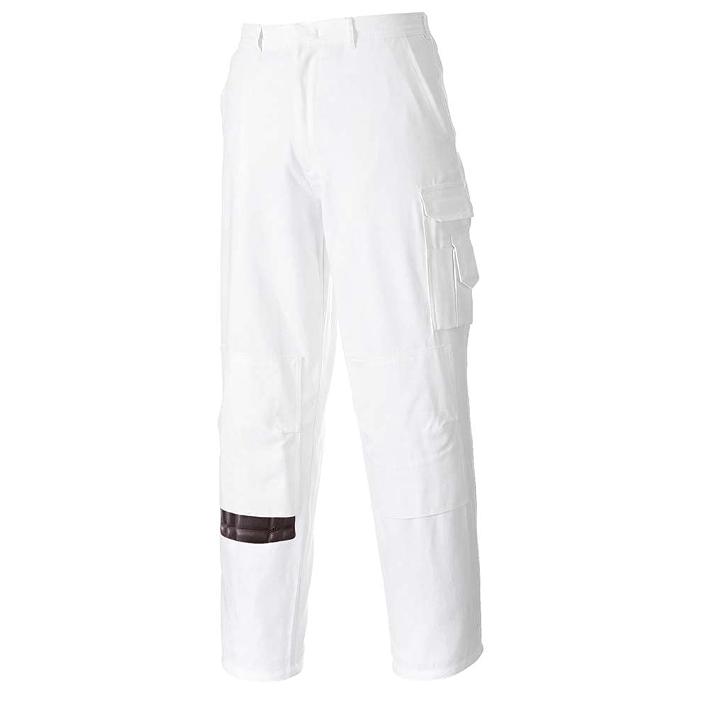 Painters Trousers, colorWhite talla Large L Weiss, L Weiss