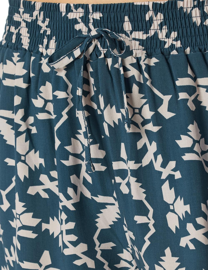 Schiesser Damen Schlafhose Kurz Webhose-Mix + Relax Pyjamaunterteil 34 Jeansblau_181197, 34 Jeansbla