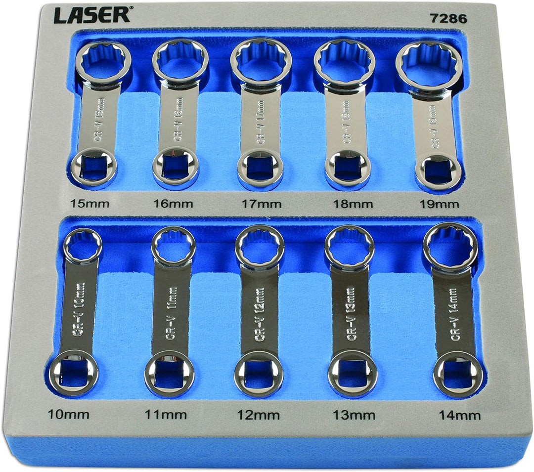 Laser 7286 Drehmomentadapter-Set, 3/8 Zoll Durchmesser, 10 Stück