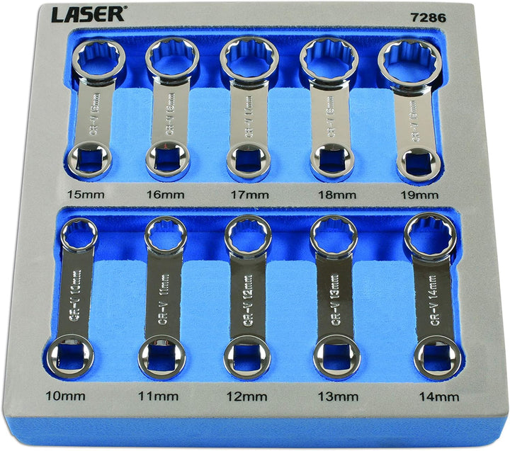 Laser 7286 Drehmomentadapter-Set, 3/8 Zoll Durchmesser, 10 Stück