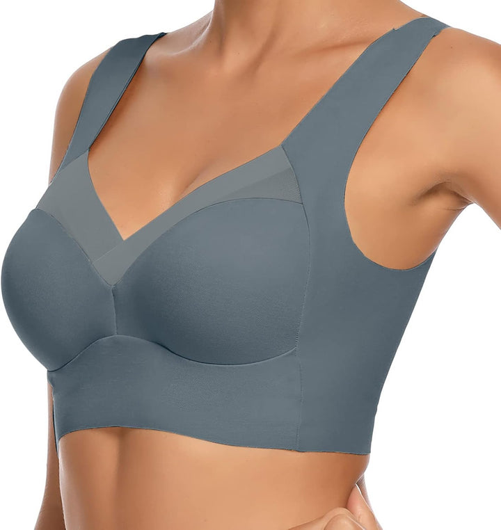 WOWENY BH Damen Ohne Bügel Schlaf Bustier Tops Spitze Bralette Bügelloser Klassischer T Shirt BH Sch