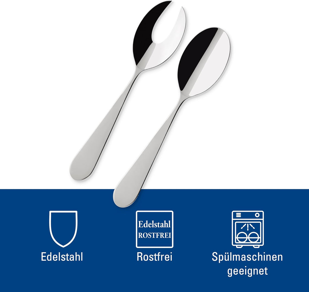 Villeroy & Boch Villeroy und Boch Sereno XXL Salatservier-Set, 2-teilig, Edelstahl Besteckset für Sa