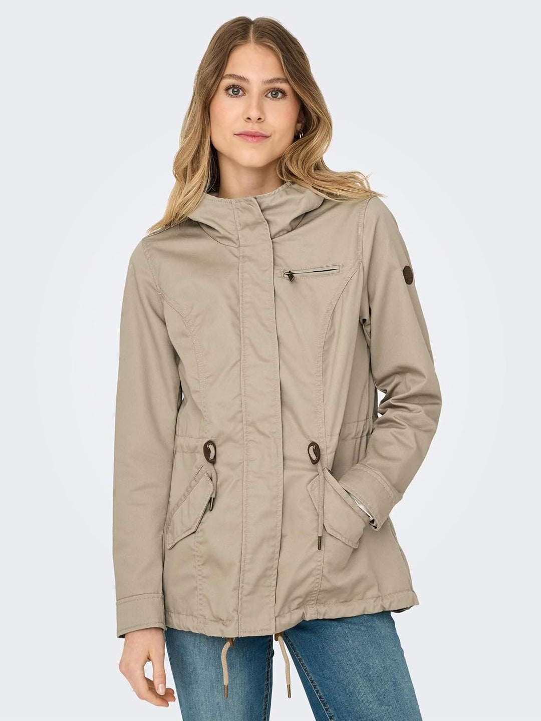ONLY Female Jacke Leinen Parka XS Trench Coat, XS Trench Coat