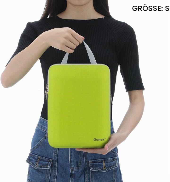 Compression Packing Cubes 3/4er Set, Gonex Kleidertaschen 4-teilig Verpackungswürfel, Kleidertaschen