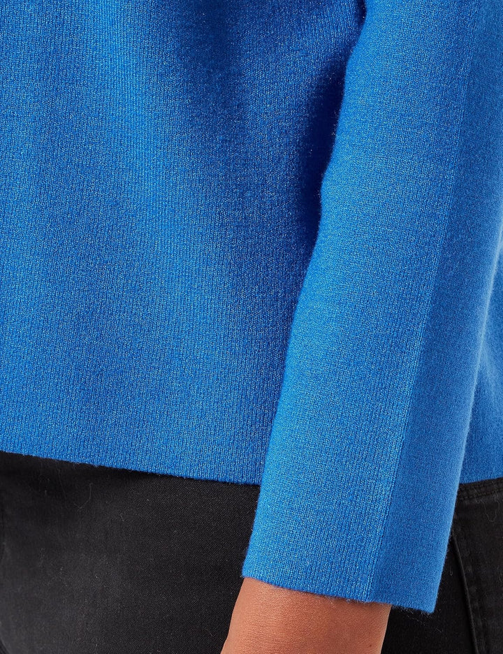 VERO MODA Damen Vmnancy Ls Boatneck Ga Noos Pullover, Beaucoup Blue