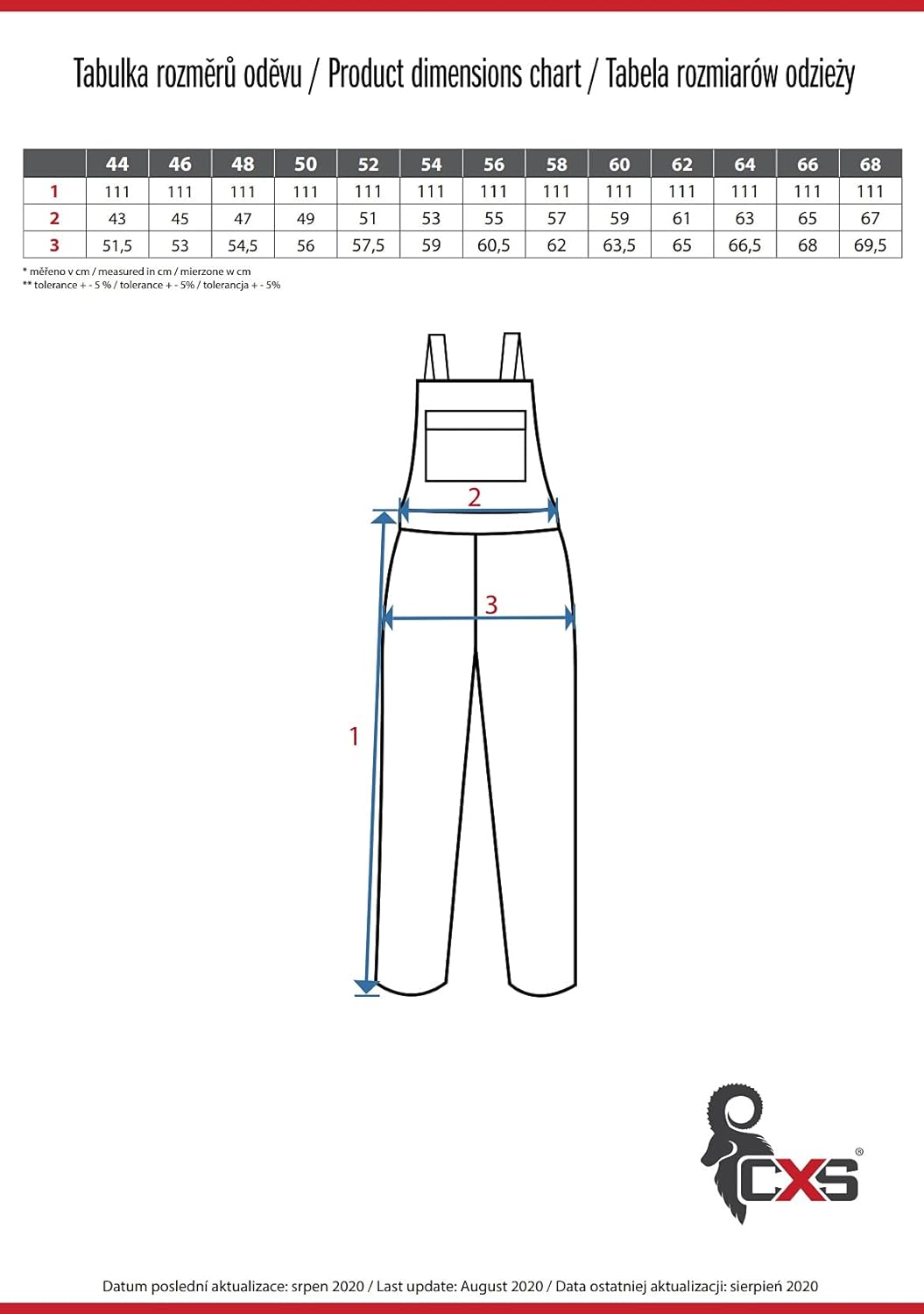 CANIS CXS Phoenix Cronos Arbeitslatzhose Professionelle Latzhose Herren Schutz für Monteur Gärtner D