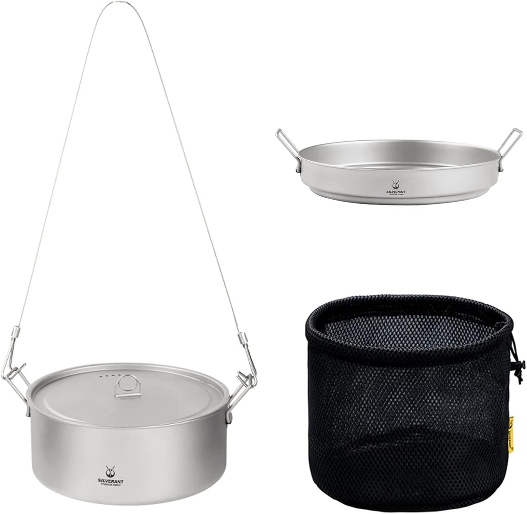 SilverAnt Hängetopf-Set aus Titan hanging-pot-set, hanging-pot-set