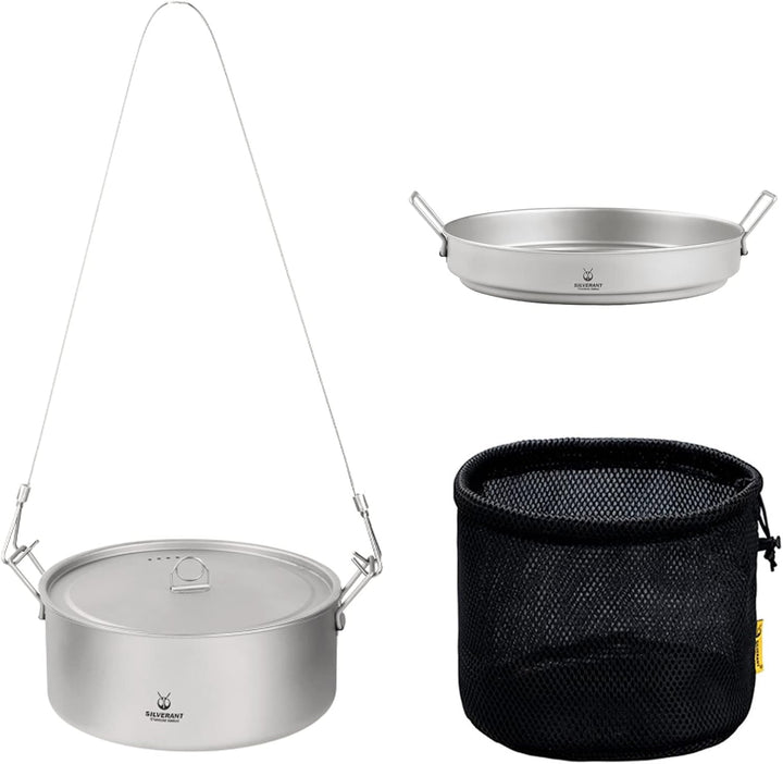 SilverAnt Hängetopf-Set aus Titan hanging-pot-set, hanging-pot-set