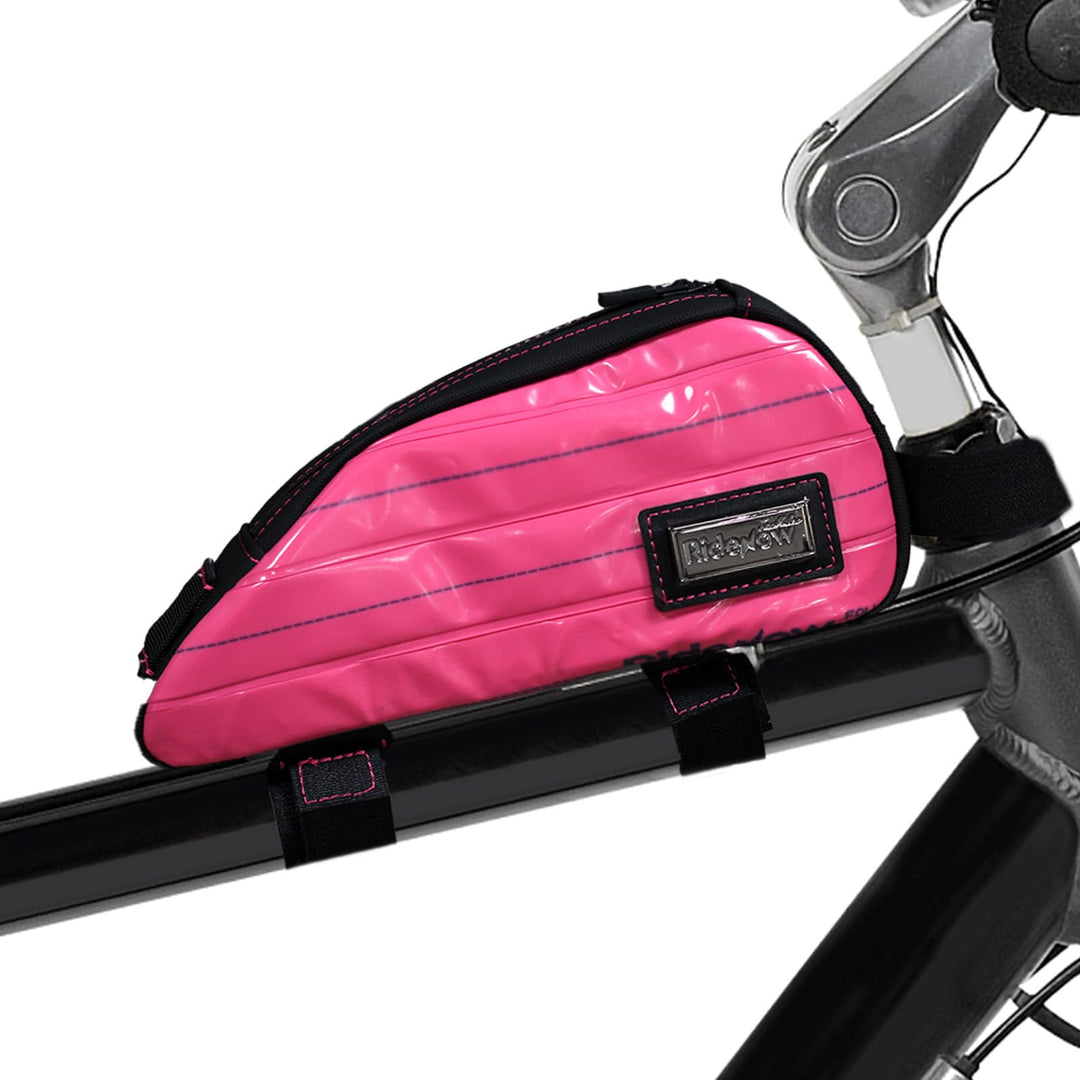 RIDENOW Fahrradtasche Rahmentasche aus recycelten TPU-Schläuchen & Gummischläuchen, Schmale wasserdi