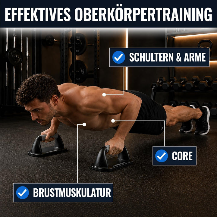 ALPHAKRAFT® Liegestützgriffe – Push Up Bars mit ergonomischen Griffen