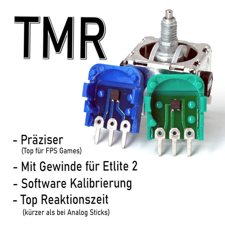 RetroRetter 2x K-SILVER TMR Sticks für Xbox Elite Series 2 Controller - Analog Stick Drift Fix One X