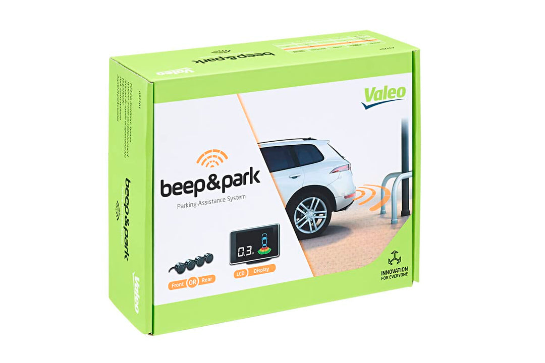 VALEO 632201 - Einparkhilfe - Beep&Park Kit: 4 Sensoren + 1 LCD Display - Fronteinbau oder Heckeinba