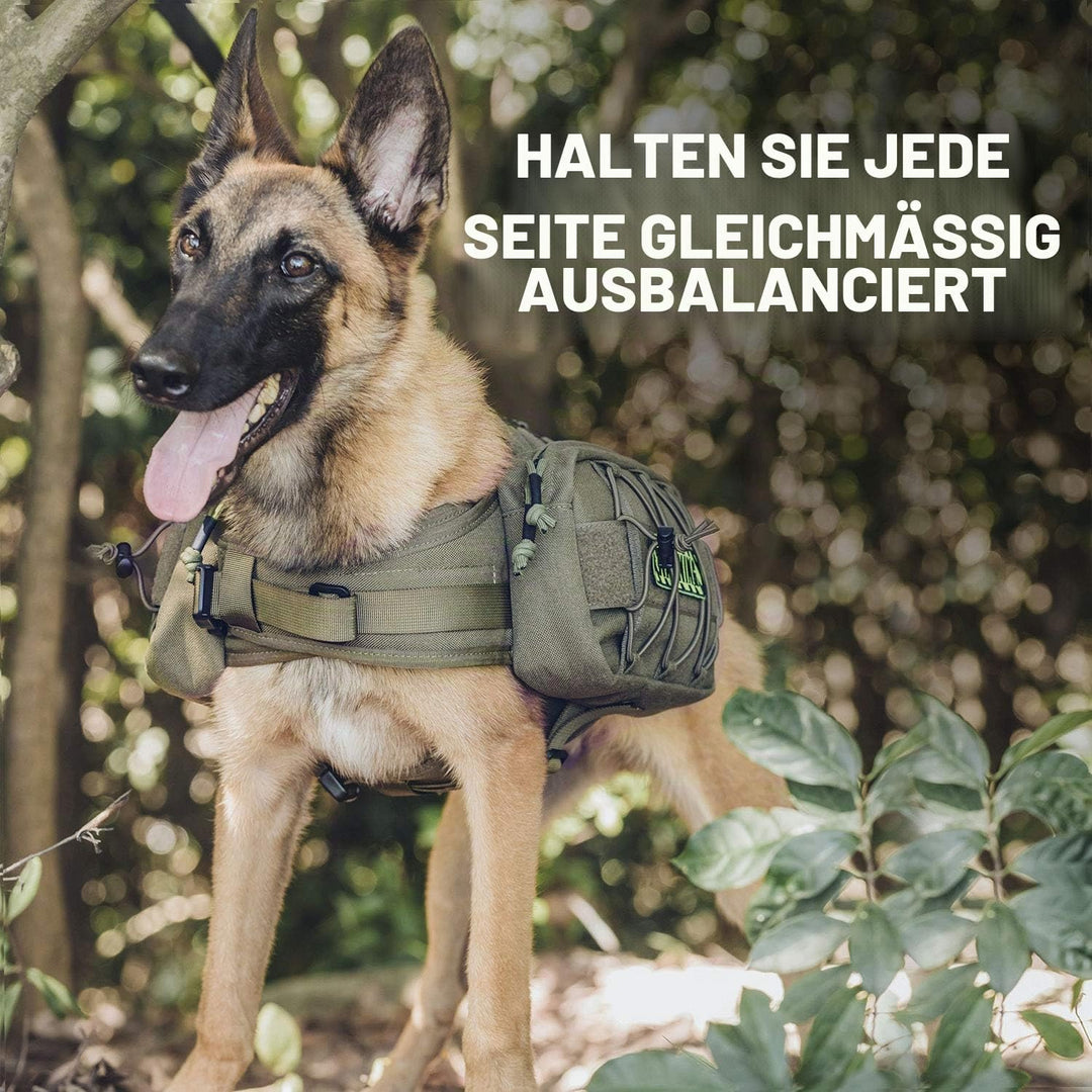 OneTigris Mammoth Hunderucksack 2.0 Version Reissen Camping Wandern Hundebackpack für M/L Grösse Hun