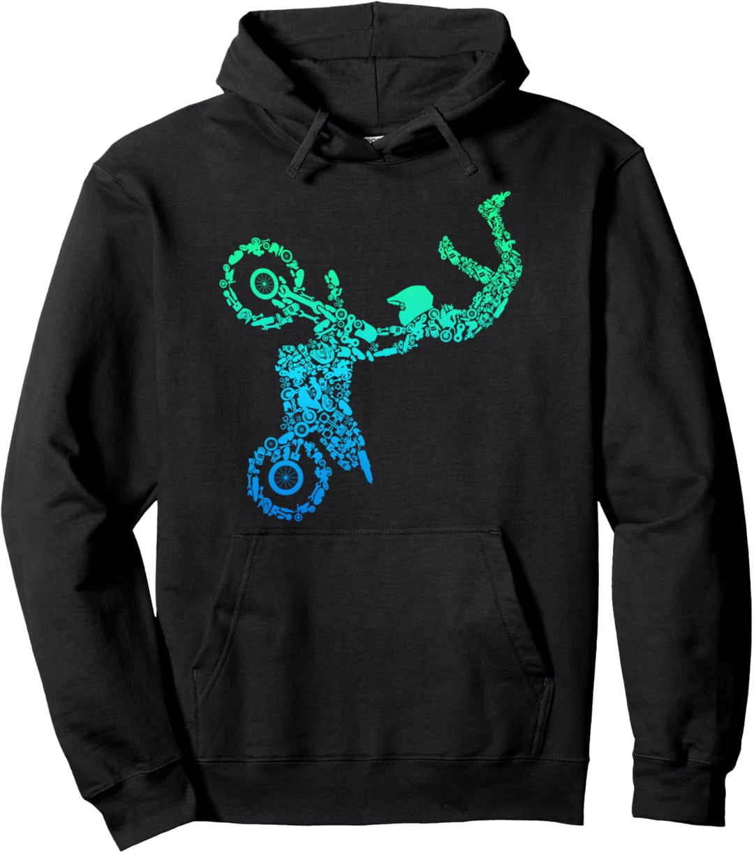 Motocross Enduro Supermoto Bike Dirt Biker Kinder Jungen Pullover Hoodie