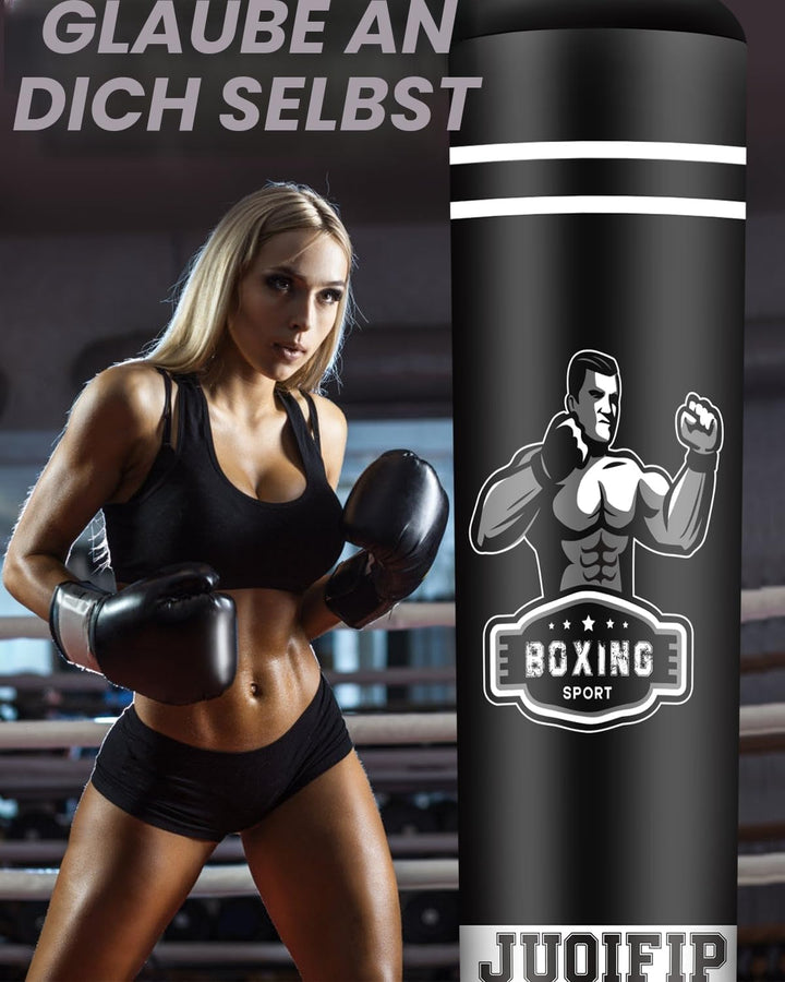 NZQXJXZ Boxsack Stehend für Erwachsene, 175 cm Schwerer Boxsack- Männer Stehboxsack Aufblasbarer Kic