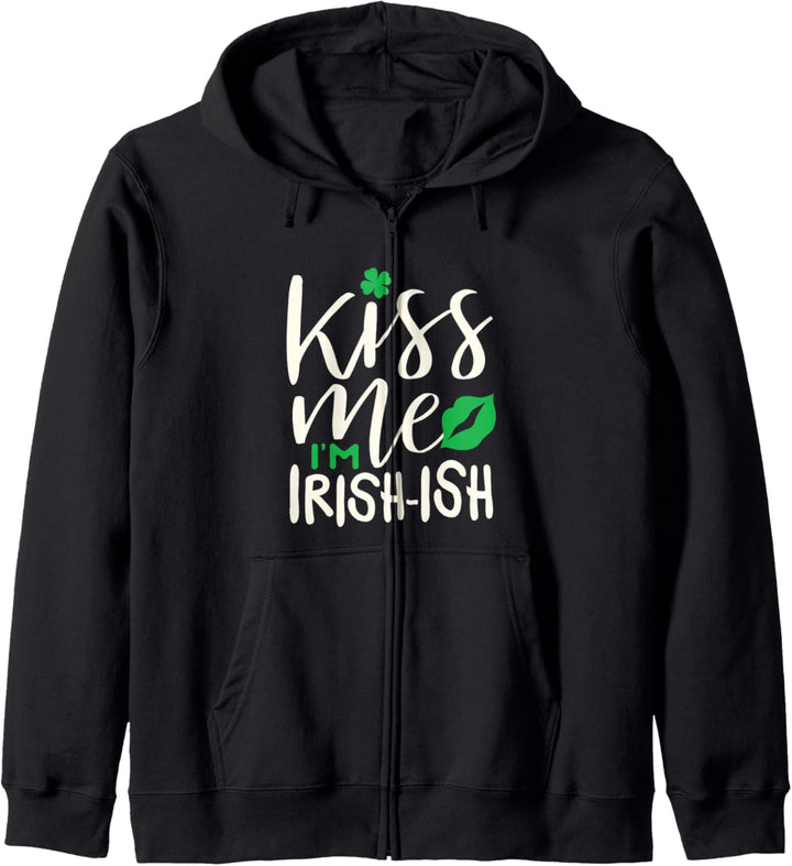 St. Patricks Irish Kiss me Im Irishish Kapuzenjacke
